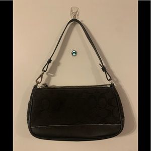 Vintage Coach Black Signature Bag